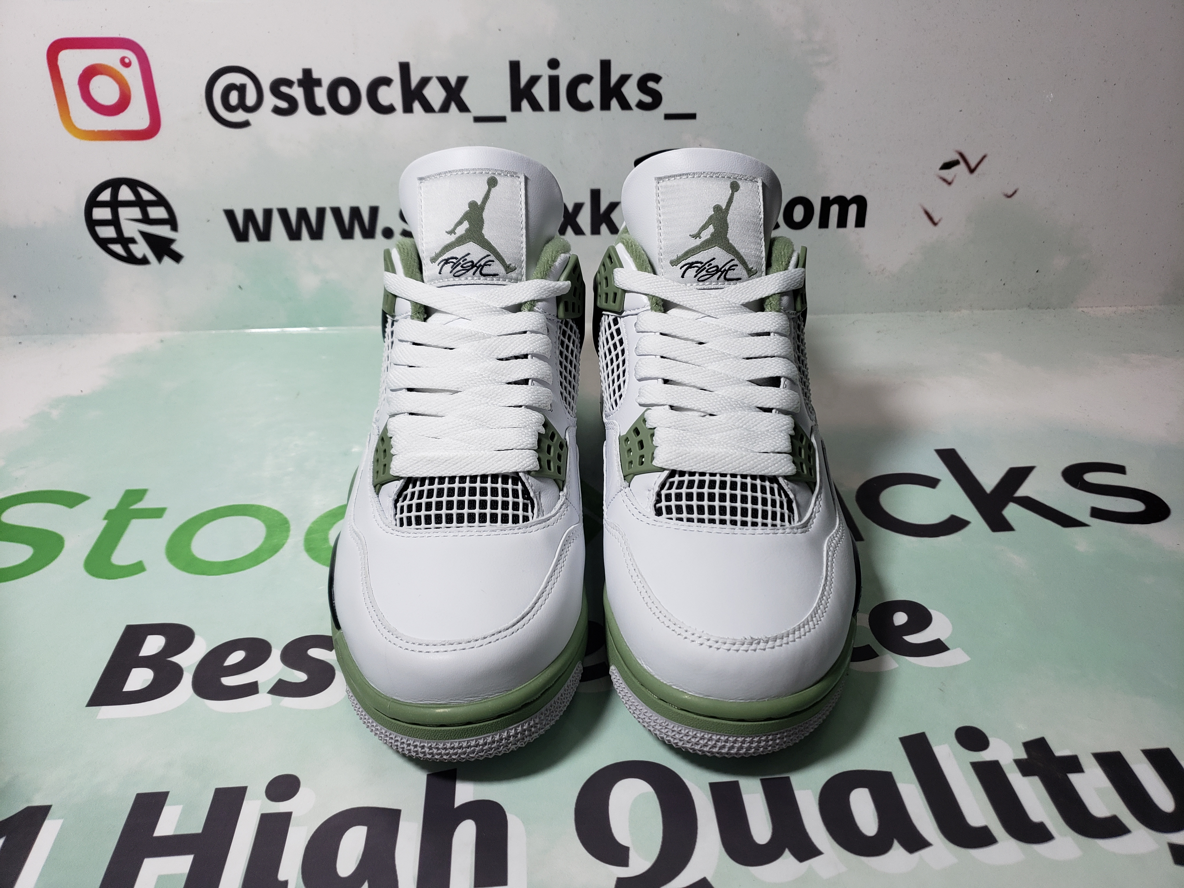 PK God Batch Nike Air Jordan 4 Retro Seafoam AQ9129-103 review LOILG 03