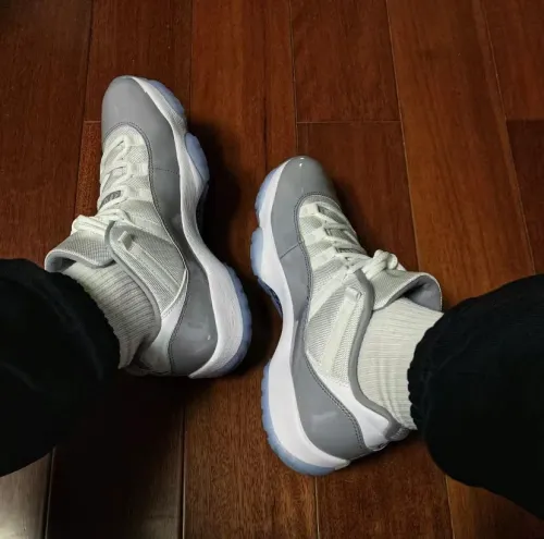 PK God Batch Air Jordan 11 Low “Cement Grey” AV2187-140 review 