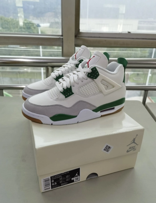PK God Batch Jordan 4 Retro SB Pine Green DR5415-103 review 