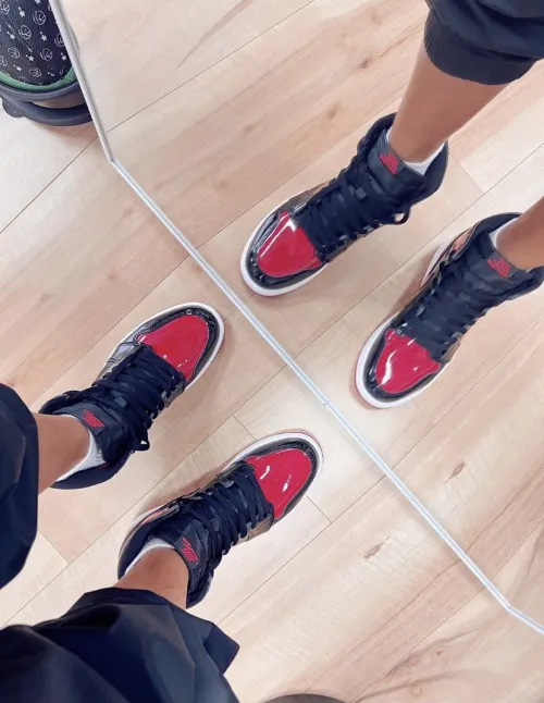 LJR Batch Air Jordan 1 Retro High OG Patent Bred  555088-063 review 
