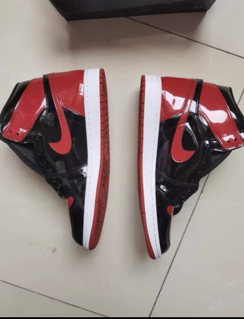 LJR Batch Air Jordan 1 Retro High OG Patent Bred  555088-063 review Shah Bacha 02
