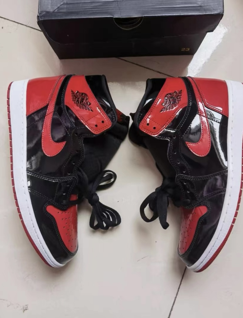 LJR Batch Air Jordan 1 Retro High OG Patent Bred  555088-063 review Shah Bacha 01
