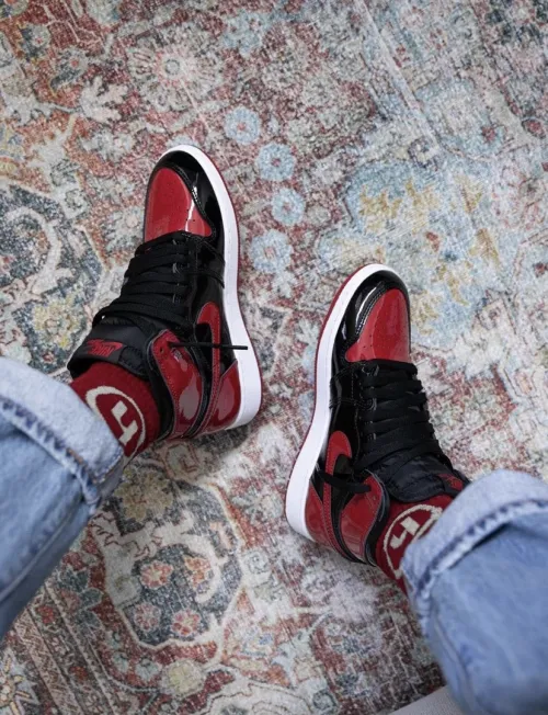 LJR Batch Air Jordan 1 Retro High OG Patent Bred  555088-063 review 