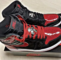 LJR Batch Air Jordan 1 Retro High OG Patent Bred  555088-063 review dylan ciesar 02