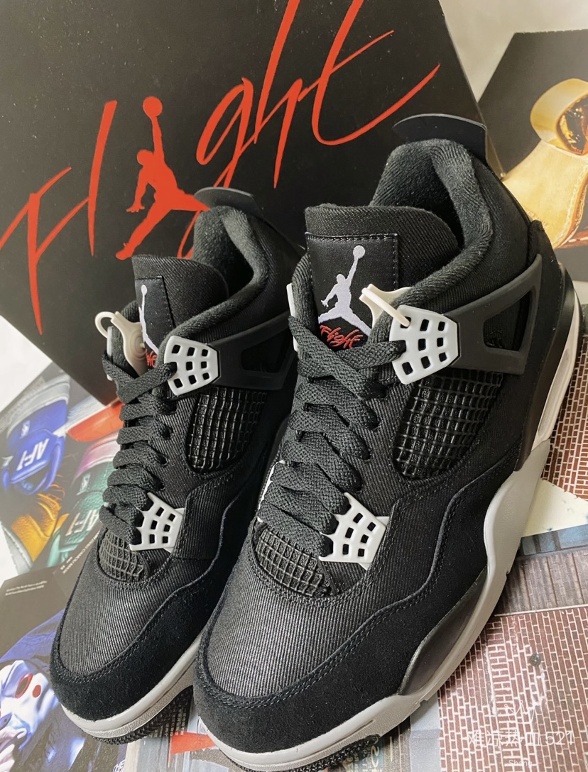 PK God Batch Air Jordan 4 Retro Black Canvas DH7138-006 review OBrien Michael