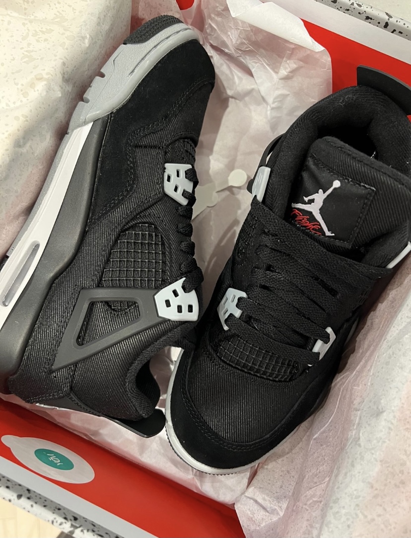 PK God Batch Air Jordan 4 Retro Black Canvas DH7138-006 review Crenshaw Magean 01