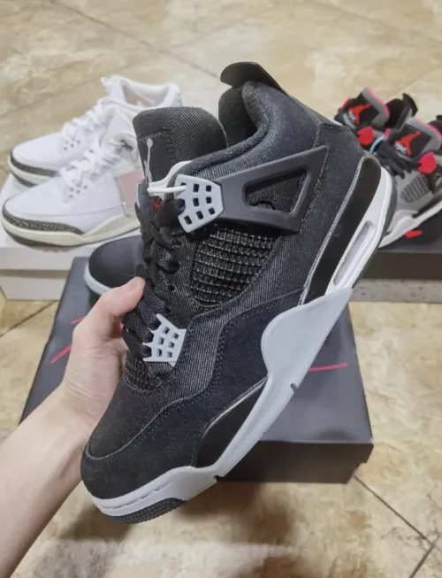 PK God Batch Air Jordan 4 Retro Black Canvas DH7138-006 review 