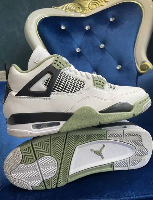 PK God Batch Nike Air Jordan 4 Retro Seafoam AQ9129-103 review 