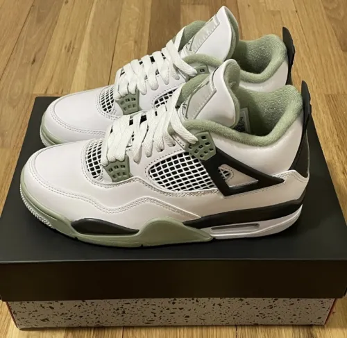 PK God Batch Nike Air Jordan 4 Retro Seafoam AQ9129-103 review 