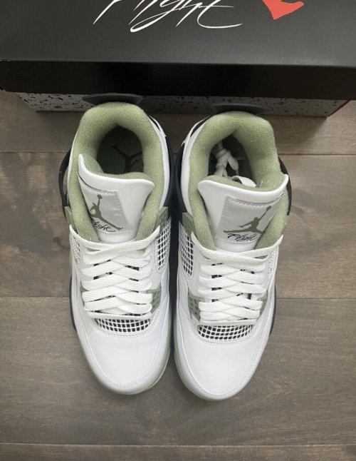 PK God Batch Nike Air Jordan 4 Retro Seafoam AQ9129-103 review 