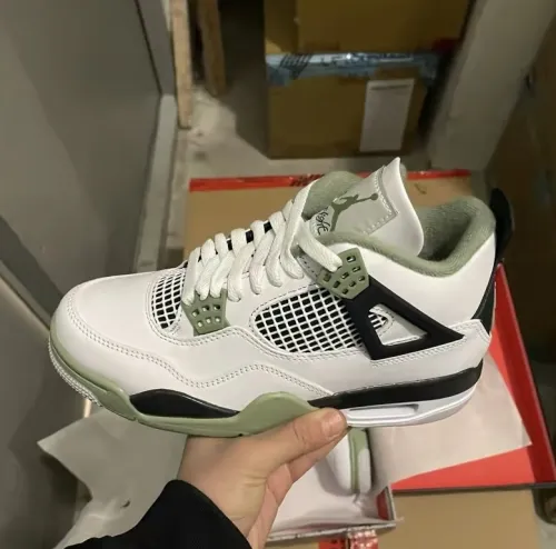 PK God Batch Nike Air Jordan 4 Retro Seafoam AQ9129-103 review 