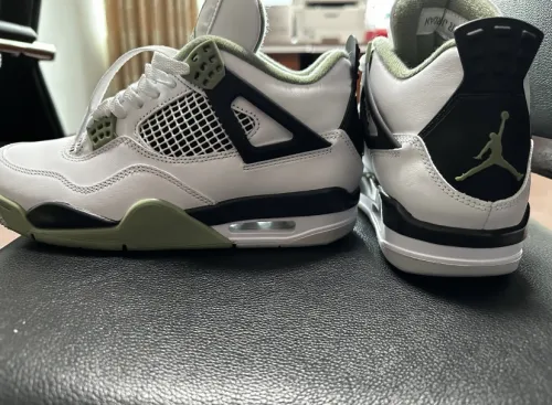 PK God Batch Nike Air Jordan 4 Retro Seafoam AQ9129-103 review 