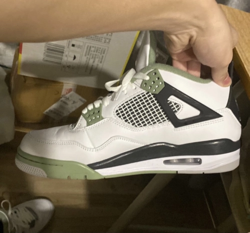 PK God Batch Nike Air Jordan 4 Retro Seafoam AQ9129-103 review 
