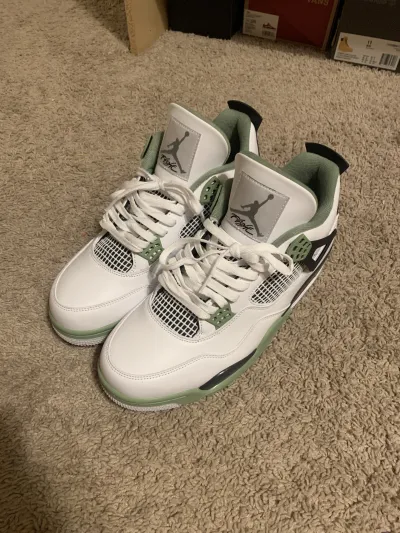 PK God Batch Nike Air Jordan 4 Retro Seafoam AQ9129-103 review Jesse 01