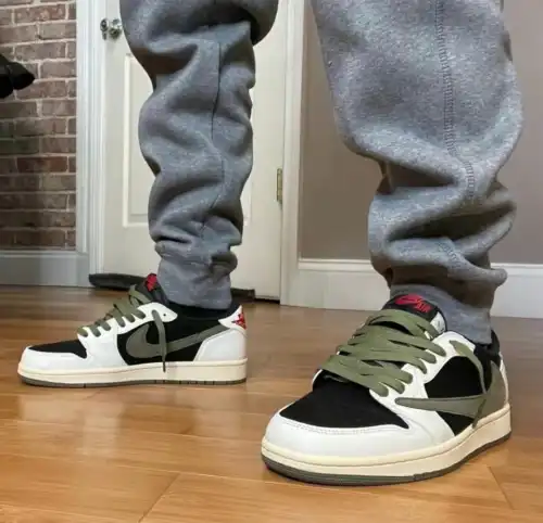 LJR Batch Air Jordan 1 Retro Low OG SP Travis Scott Olive (W) DZ4137-106 review 