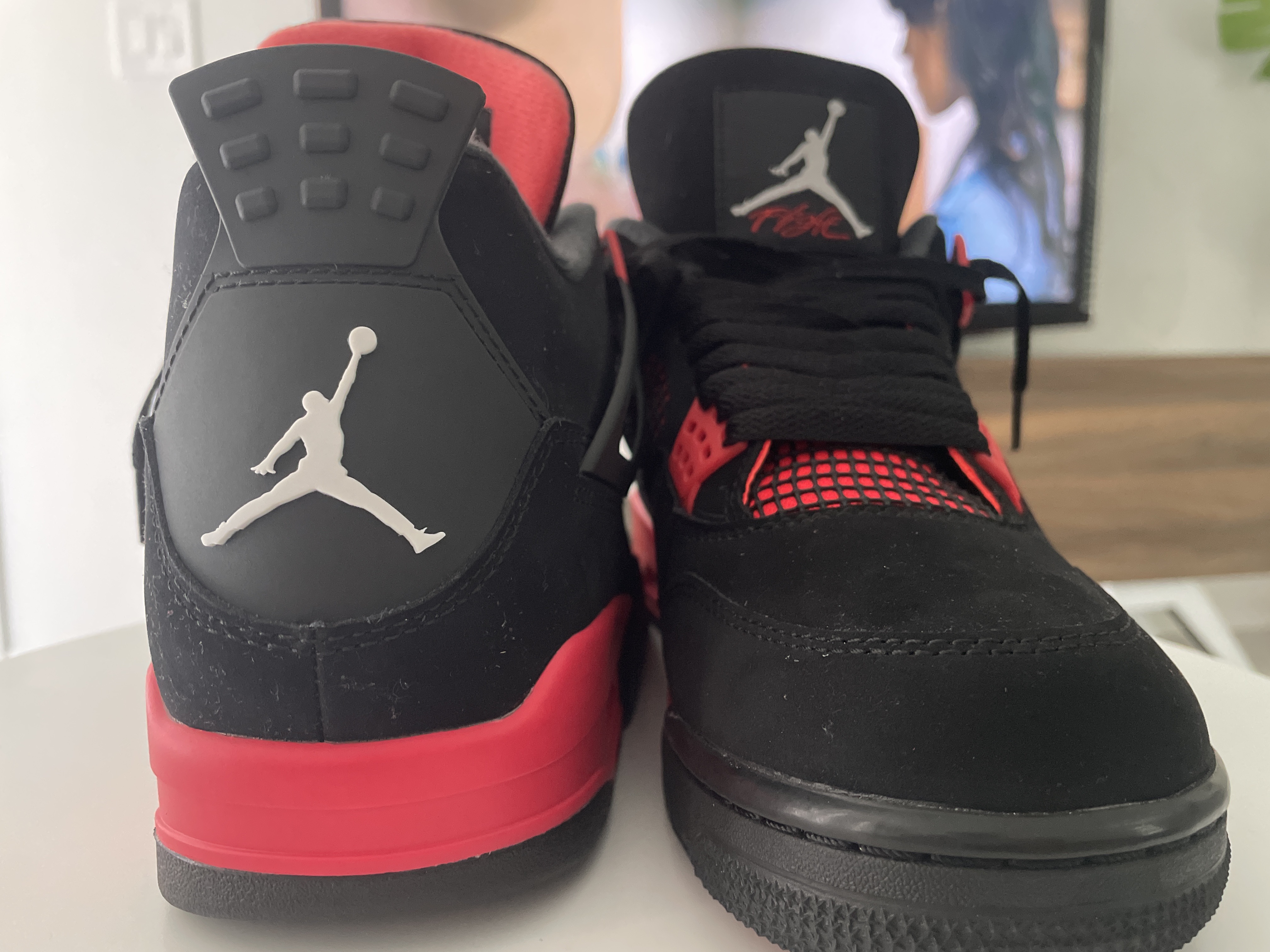 PK God Batch Air Jordan 4 Red Thunder CT8527-016 review Arfur 01