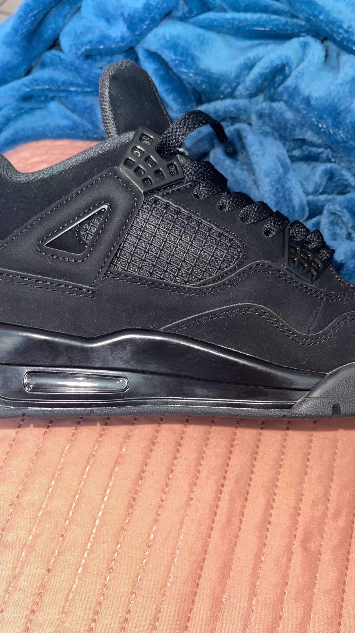 PK God Batch Air Jordan 4 Retro Black Cat CU1110-010 review Caleb 02