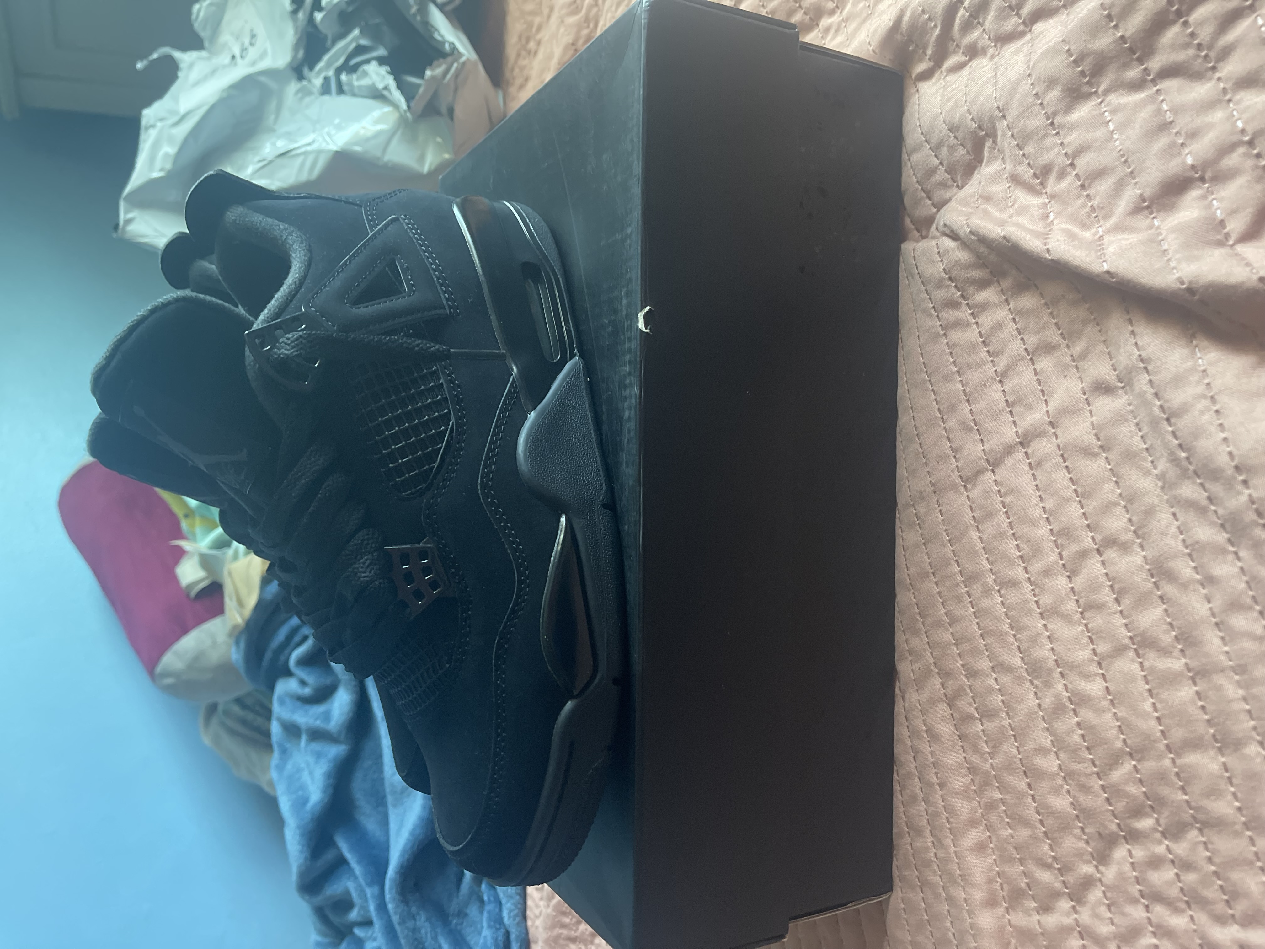 PK God Batch Air Jordan 4 Retro Black Cat CU1110-010 review Caleb 03