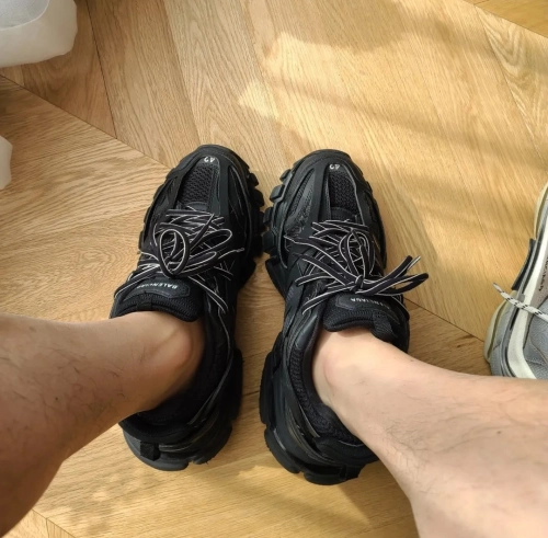 【Top PK God Batch】Balenciaga Track Tess S.Black (LED) 555032 W1GB7 1000  review 