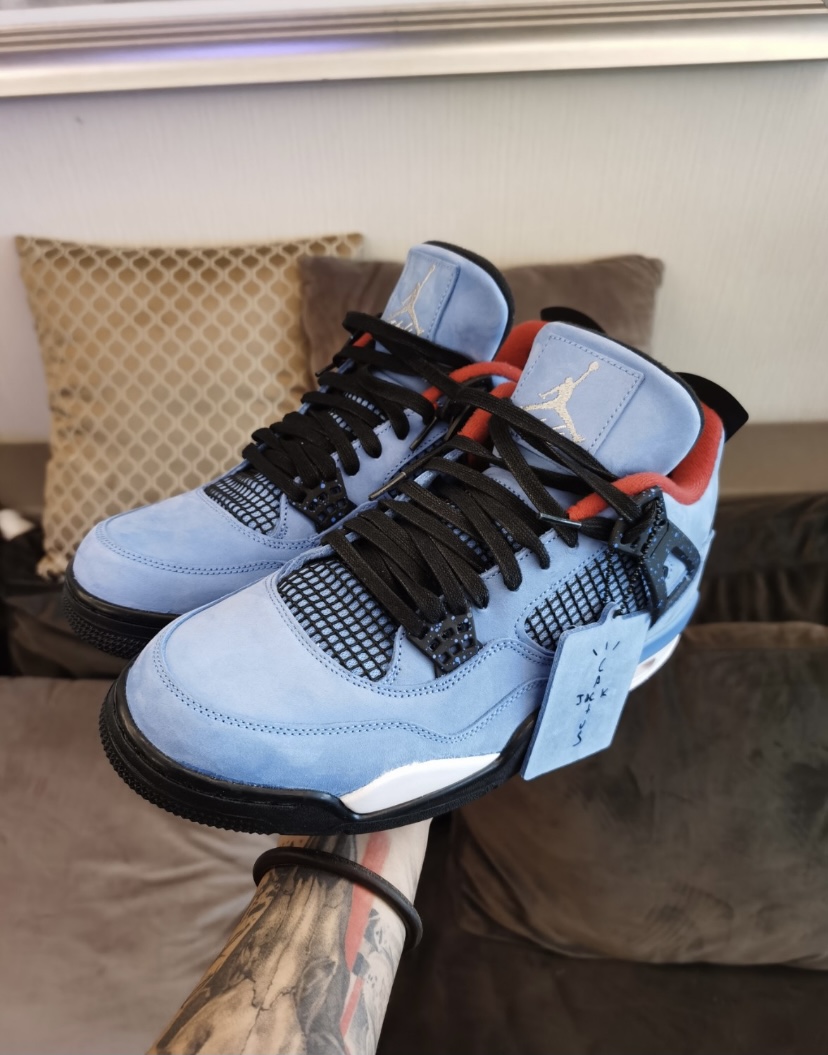 PK God Batch Air Jordan 4 Retro Travis Scott Cactus Jack 308497-406 review Zykedren Smith 00