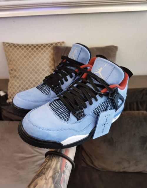 PK God Batch Air Jordan 4 Retro Travis Scott Cactus Jack 308497-406 review 