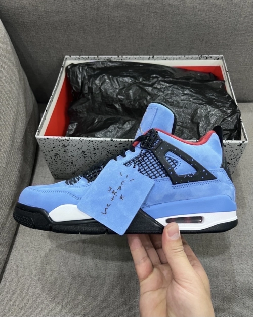 PK God Batch Air Jordan 4 Retro Travis Scott Cactus Jack 308497-406 review 