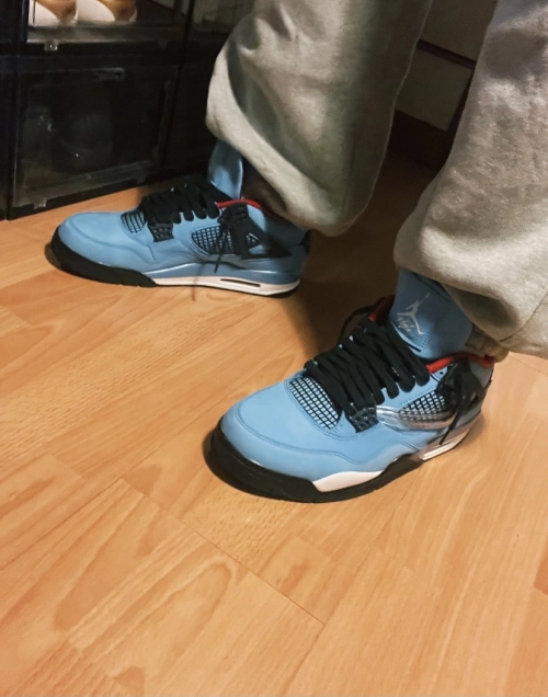 PK God Batch Air Jordan 4 Retro Travis Scott Cactus Jack 308497-406 review 