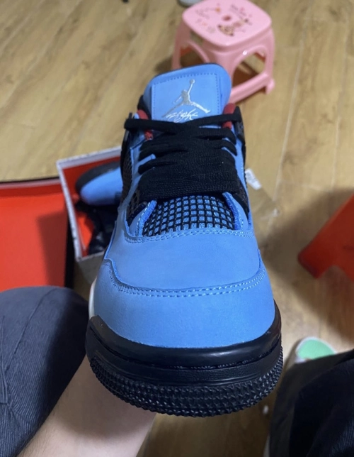 PK God Batch Air Jordan 4 Retro Travis Scott Cactus Jack 308497-406 review 