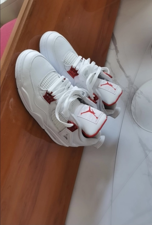 PK God Batch Air Jordan 4 Retro Metallic Red CT8527-112 review 