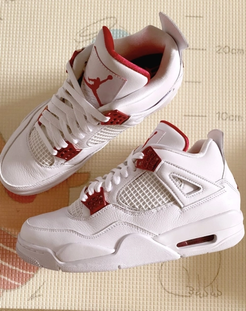 PK God Batch Air Jordan 4 Retro Metallic Red CT8527-112 review 