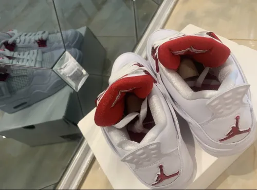 PK God Batch Air Jordan 4 Retro Metallic Red CT8527-112 review 