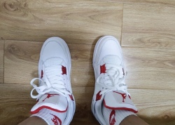 PK God Batch Air Jordan 4 Retro Metallic Red CT8527-112 review Artie Walls 02