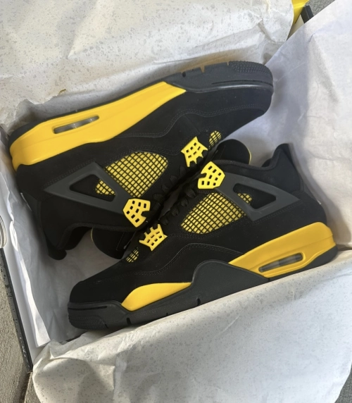 PK God Batch Air Jordan 4 Retro Thunder DH6927-017 review 