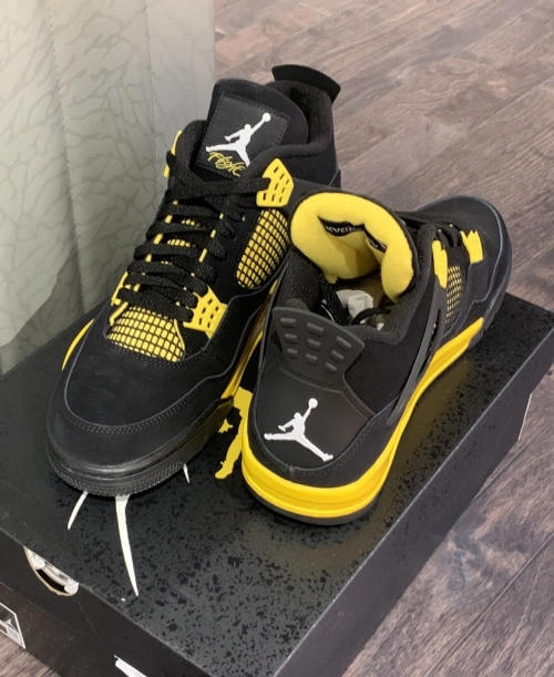 PK God Batch Air Jordan 4 Retro Thunder DH6927-017 review 