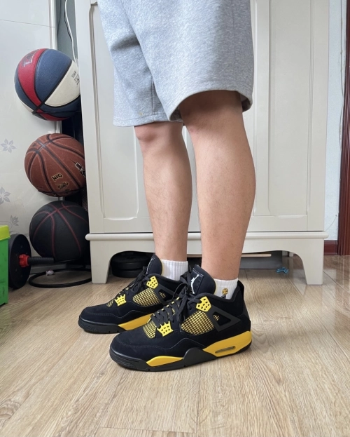 PK God Batch Air Jordan 4 Retro Thunder DH6927-017 review 