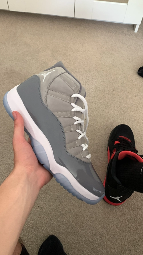 PK God Batch Air Jordan 11 Retro Cool Grey (2021) CT8012-005 review 