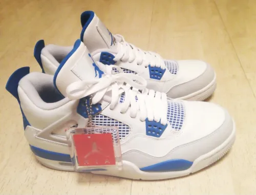 PK God Batch Air Jordan 4 Retro Military Blue (2012) 308497-105 review 