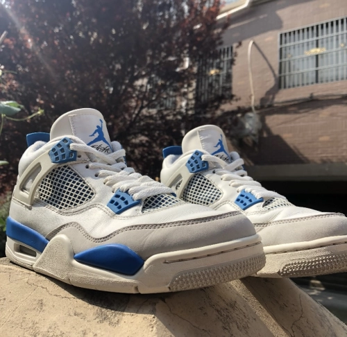 PK God Batch Air Jordan 4 Retro Military Blue (2012) 308497-105 review 
