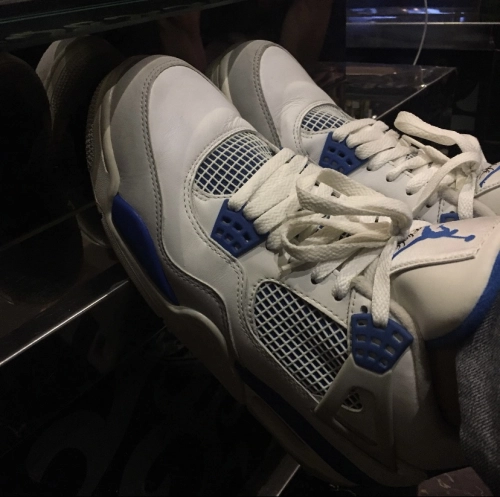 PK God Batch Air Jordan 4 Retro Military Blue (2012) 308497-105 review 