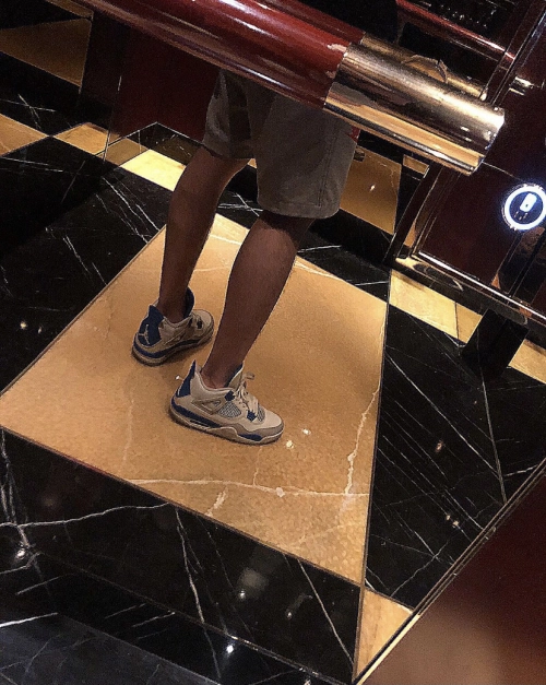 PK God Batch Air Jordan 4 Retro Military Blue (2012) 308497-105 review 