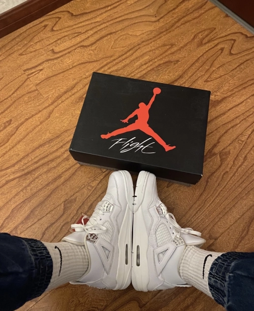 PK God Batch Air Jordan 4 Retro Pure Money (2017) 308497-100 review 