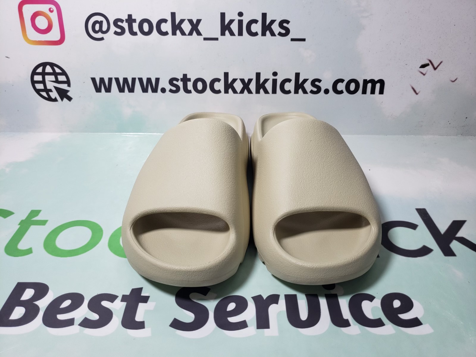 PK God adidas Yeezy Slide Bone FW6345 review Zach 01