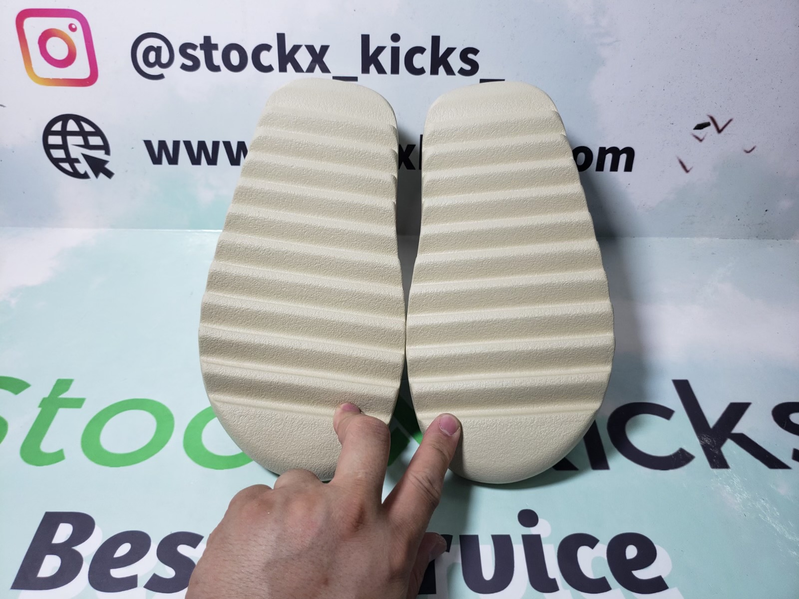 PK God adidas Yeezy Slide Bone FW6345 review Zach 04