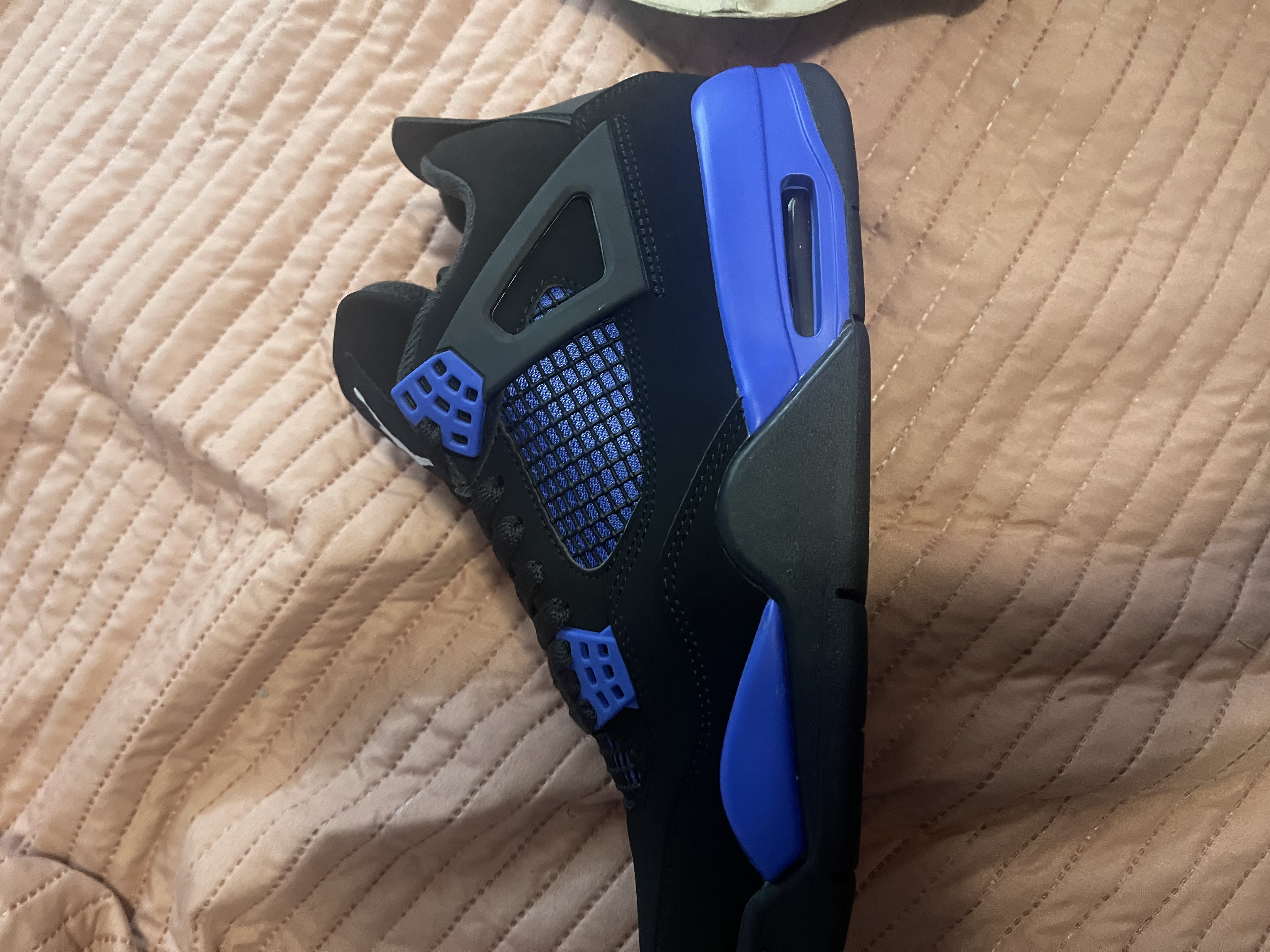PK God Batch Air Jordan 4 Retro Blue Thunder CT8527-018 review Caleb 01