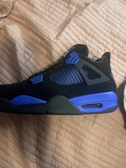 PK God Batch Air Jordan 4 Retro Blue Thunder CT8527-018 review Caleb 02