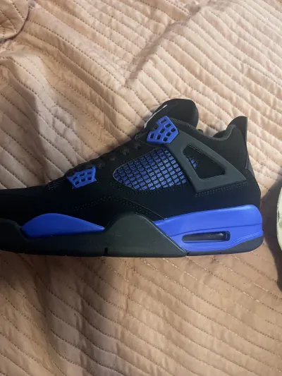 PK God Batch Air Jordan 4 Retro Blue Thunder CT8527-018 review Caleb 01