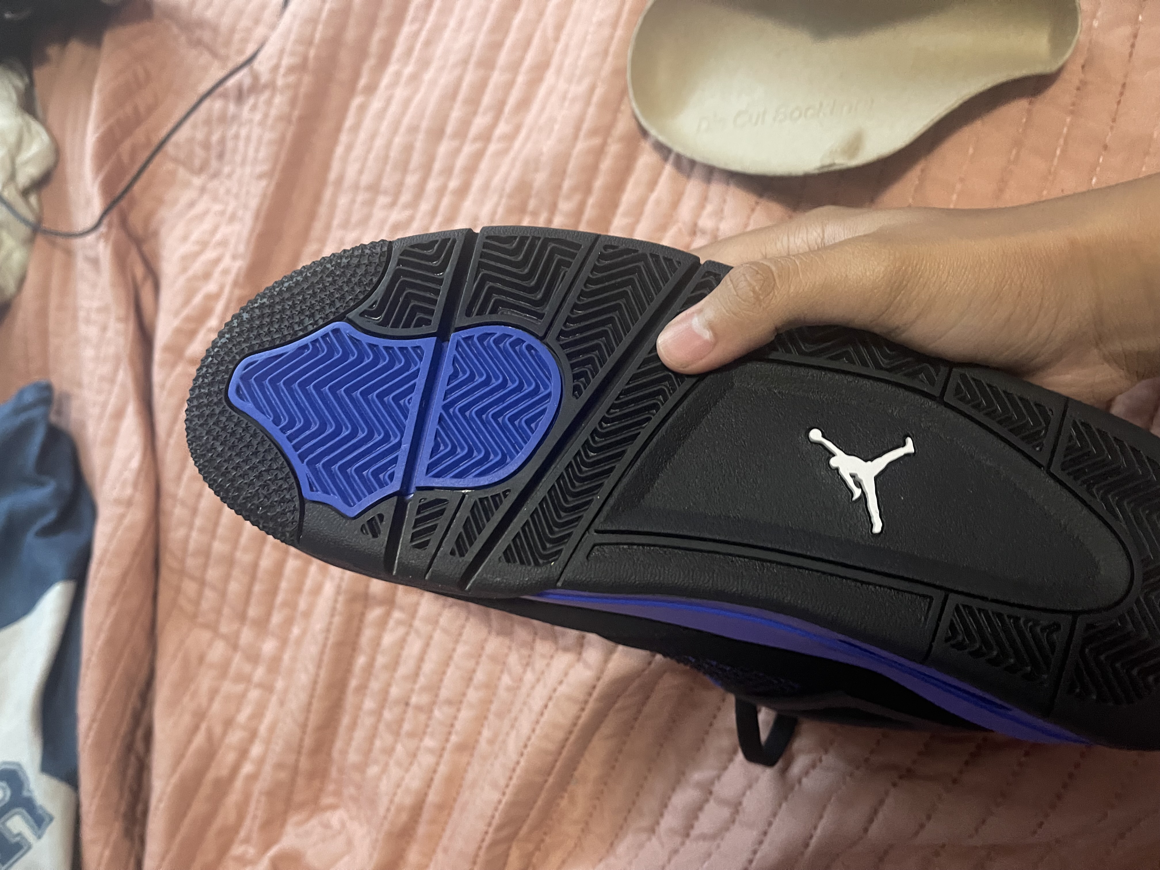 PK God Batch Air Jordan 4 Retro Blue Thunder CT8527-018 review Caleb 02