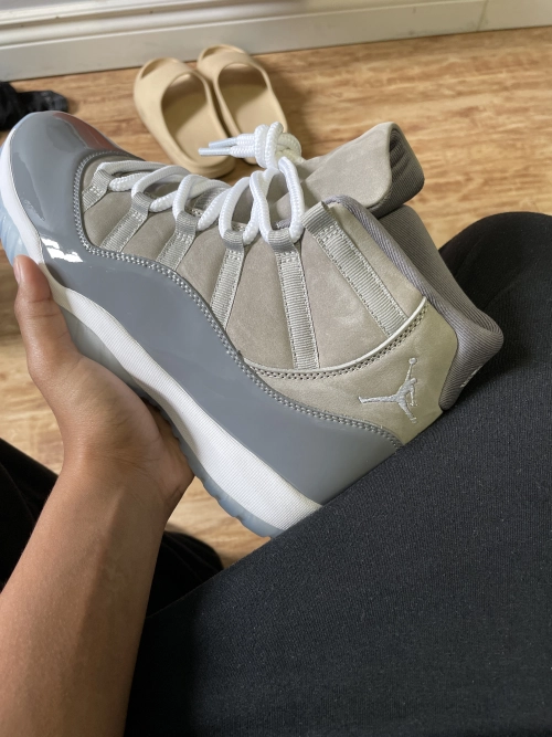 PK God Batch Air Jordan 11 Retro Cool Grey (2021) CT8012-005 review 