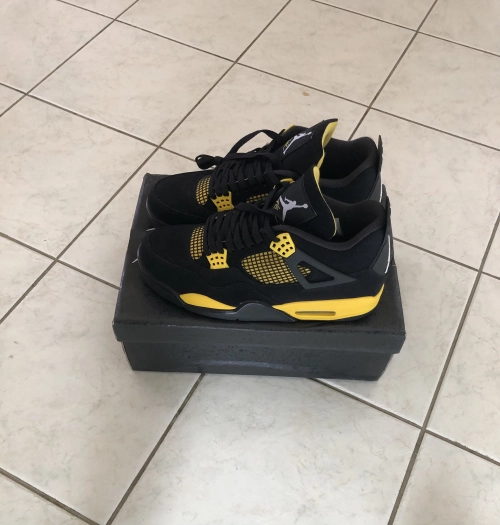 PK God Batch Air Jordan 4 Retro Thunder DH6927-017 review 