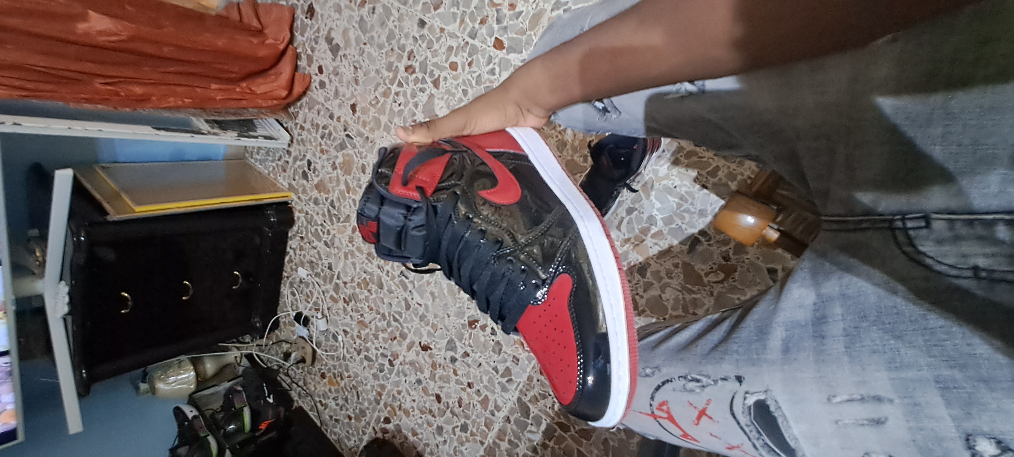 LJR Batch Air Jordan 1 Retro High OG Patent Bred  555088-063 review Justice 00